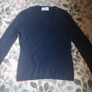 Allude Navy Blue 100% Cashmere Sweater